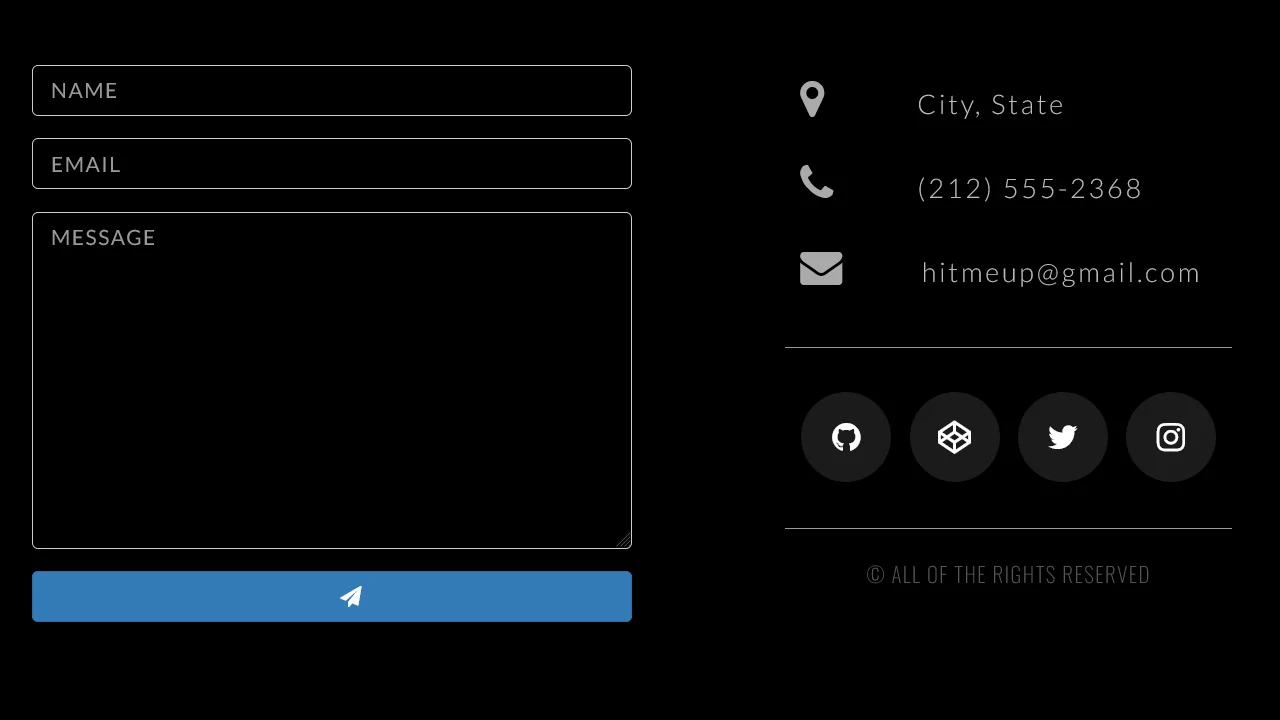 Responsive Contact Form