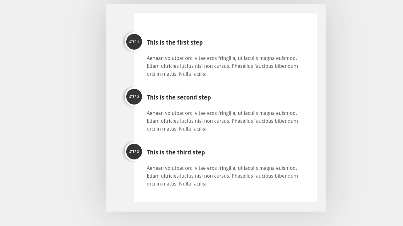 CSS Counter Auto Numbered Steps