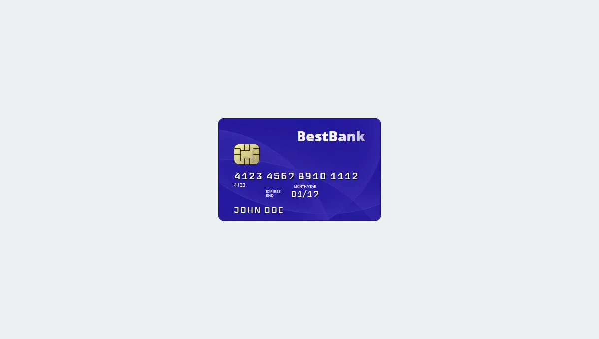 HTML and CSS Credit Card