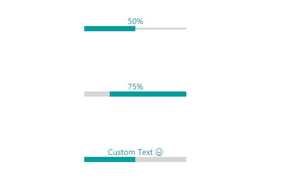 A linear progressbar component for react