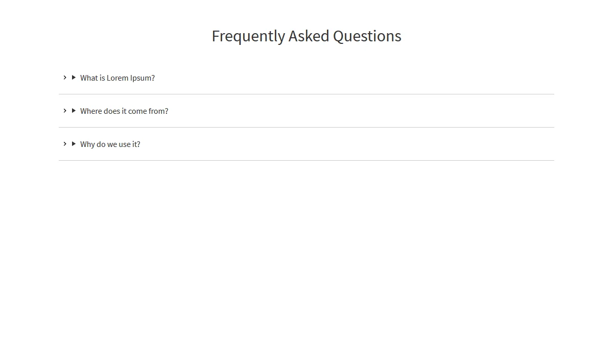 HTML details and summary