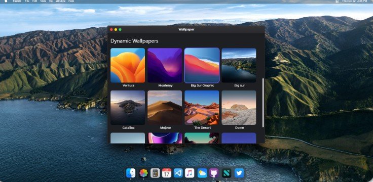 A macOS desktop clone built with TypeScript React, SASS and Framer Motion