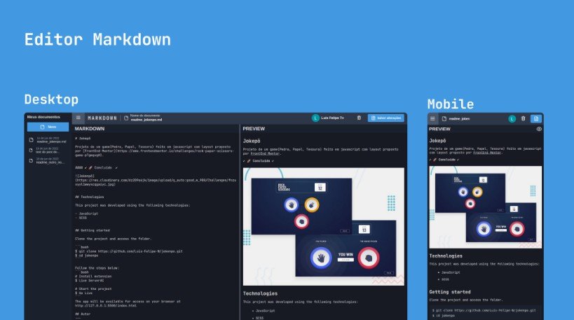 A markdown editor to create and store several .md files