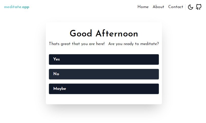 A meditating website to clear your mind. Built with Next.JS and TailwindCSS