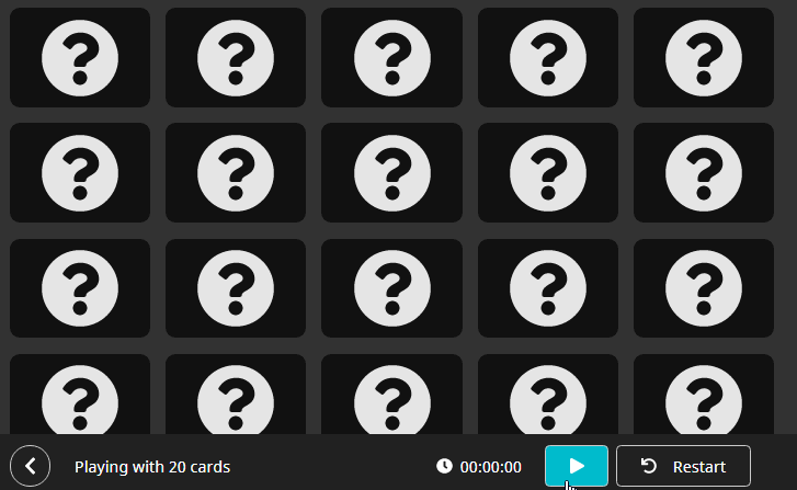 A memory game created with React Styled Components