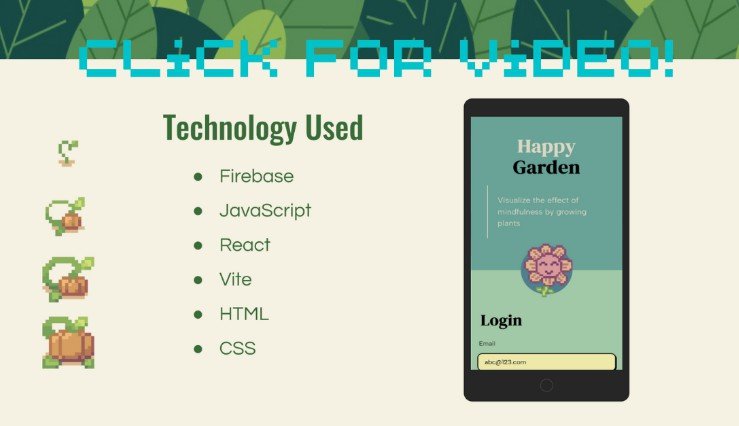 A mindfulness app that visualizes the effect of positive thinking through growing a garden