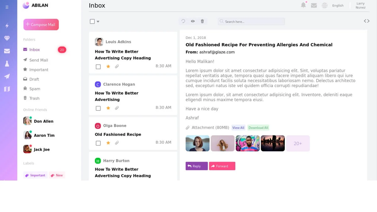 Dashboard Design with Flexbox