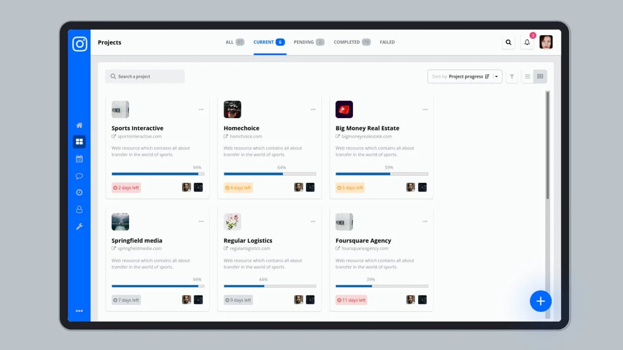 Dashboard Layout Design - iPad Pro