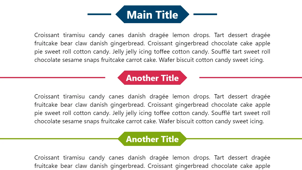 Fancy Title Divider with One Element