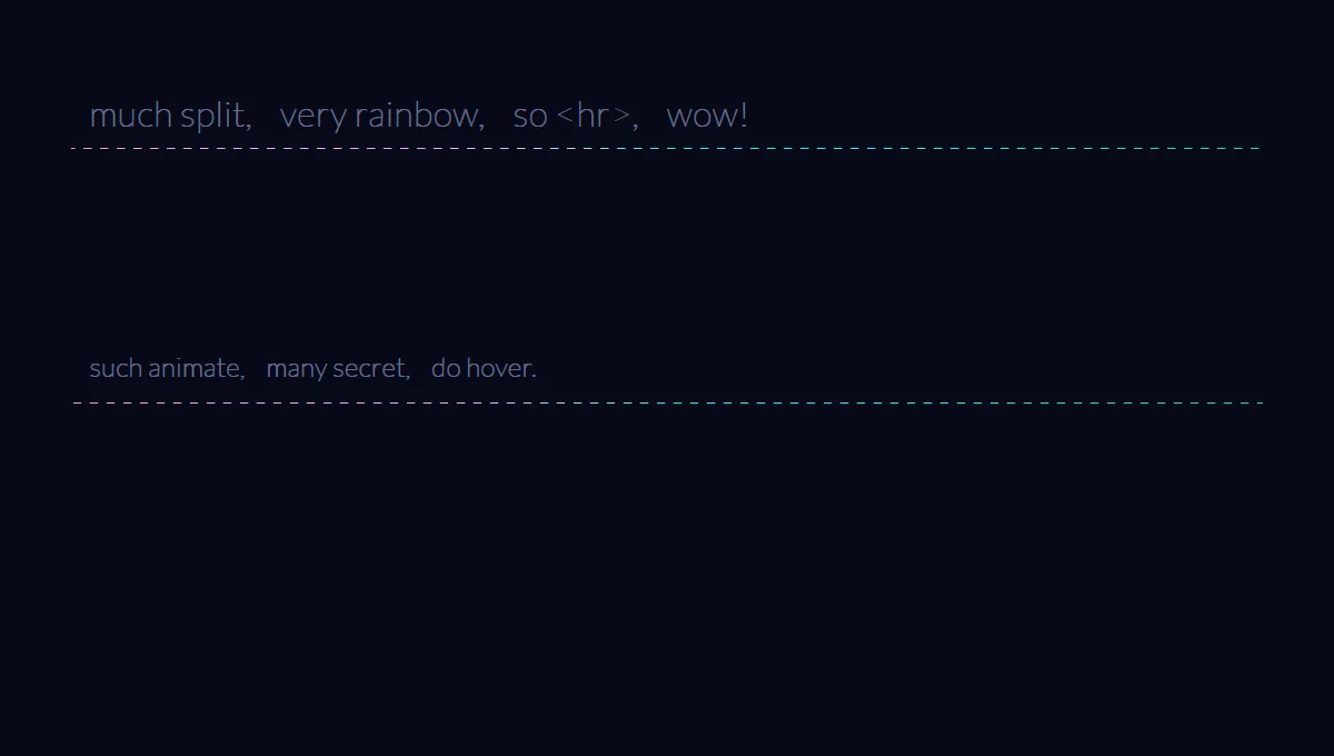 Rainbowy Dashed Divider