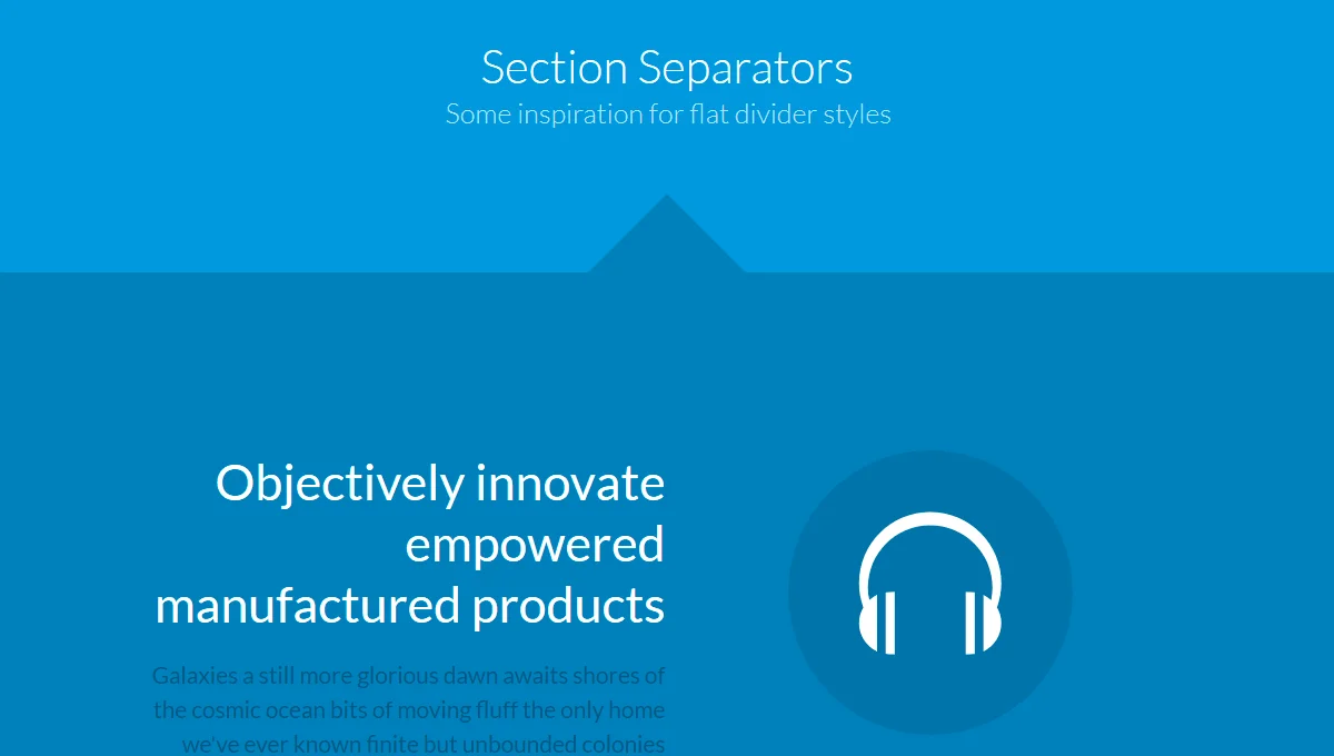A Collection of Separator Styles