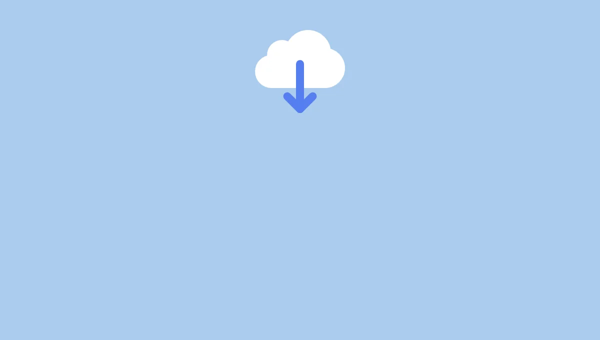 Cloud Download Button Animation