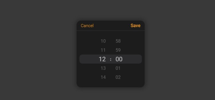 A modern time picker for your next react app