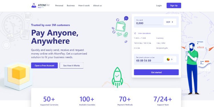 A money transfer platform made with React and Tailwind CSS