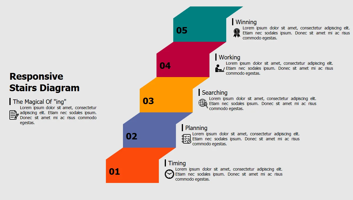 Responsive Stairs Diagram