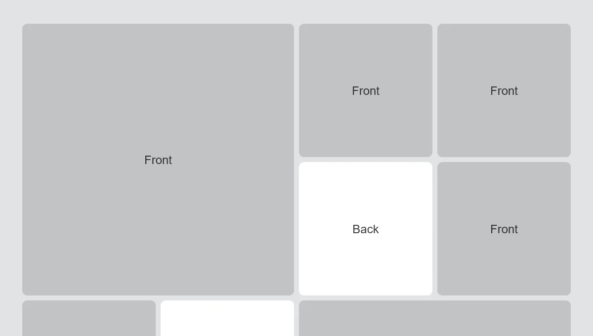 Responsive Flip Card Grid