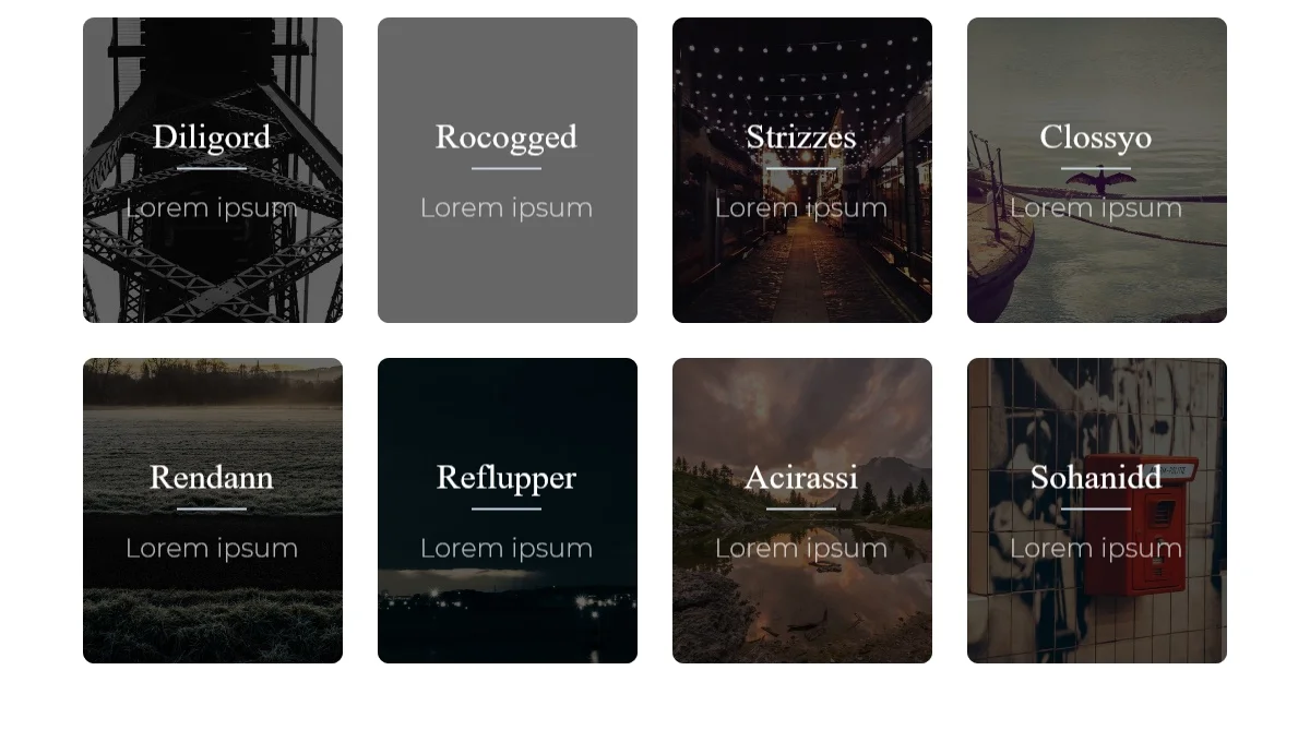 Parallax Flipping Cards