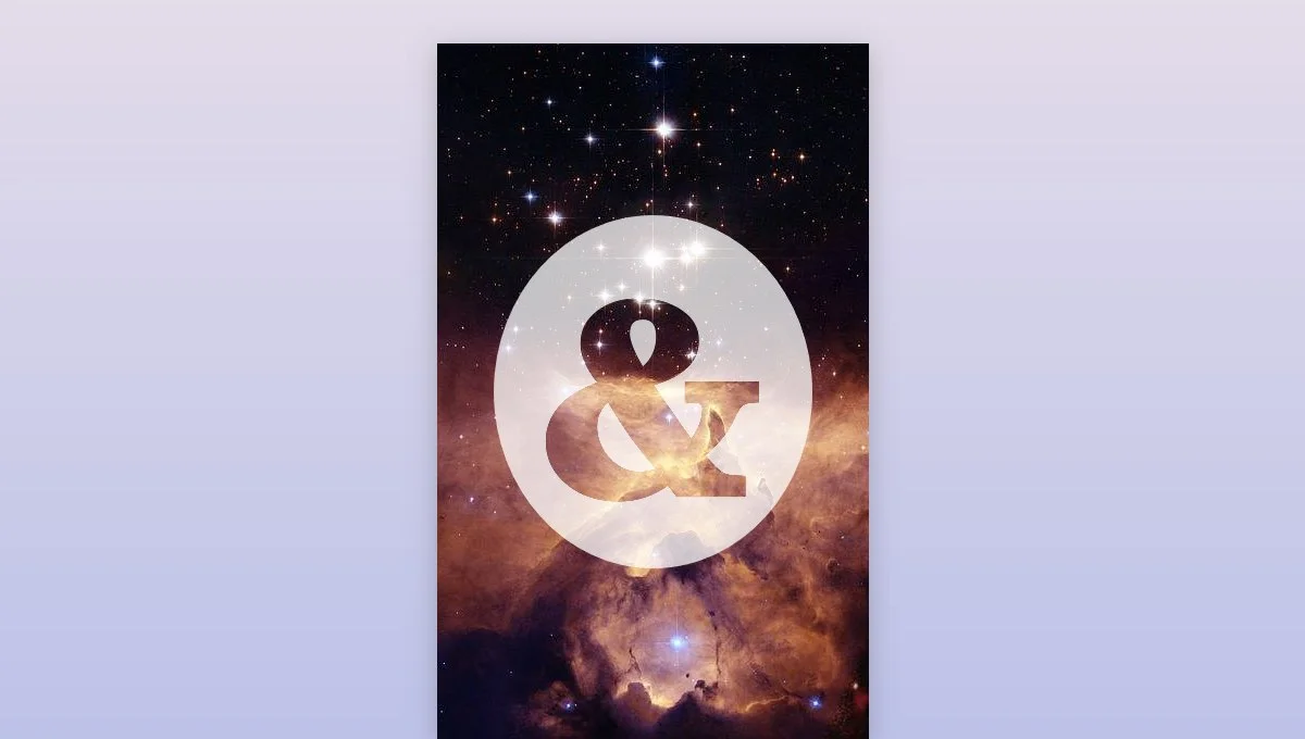 Ampersand Flash Card