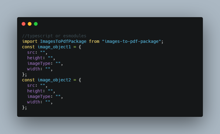 A package to convert images to pdf