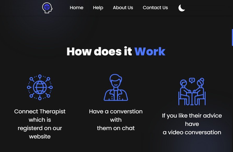 A platform for mental heath help which is created using REACT JS and TailwindCSS