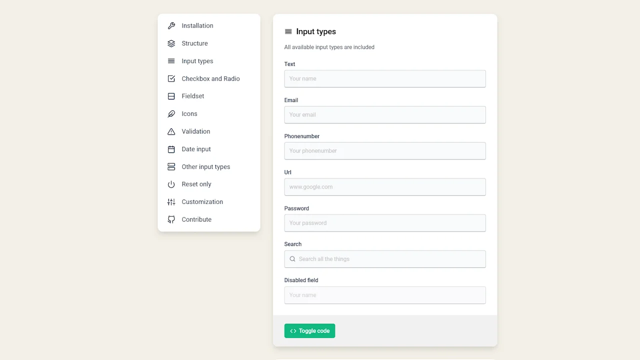 Nice Forms in CSS