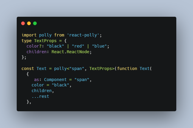 A polymorphic component factory for React