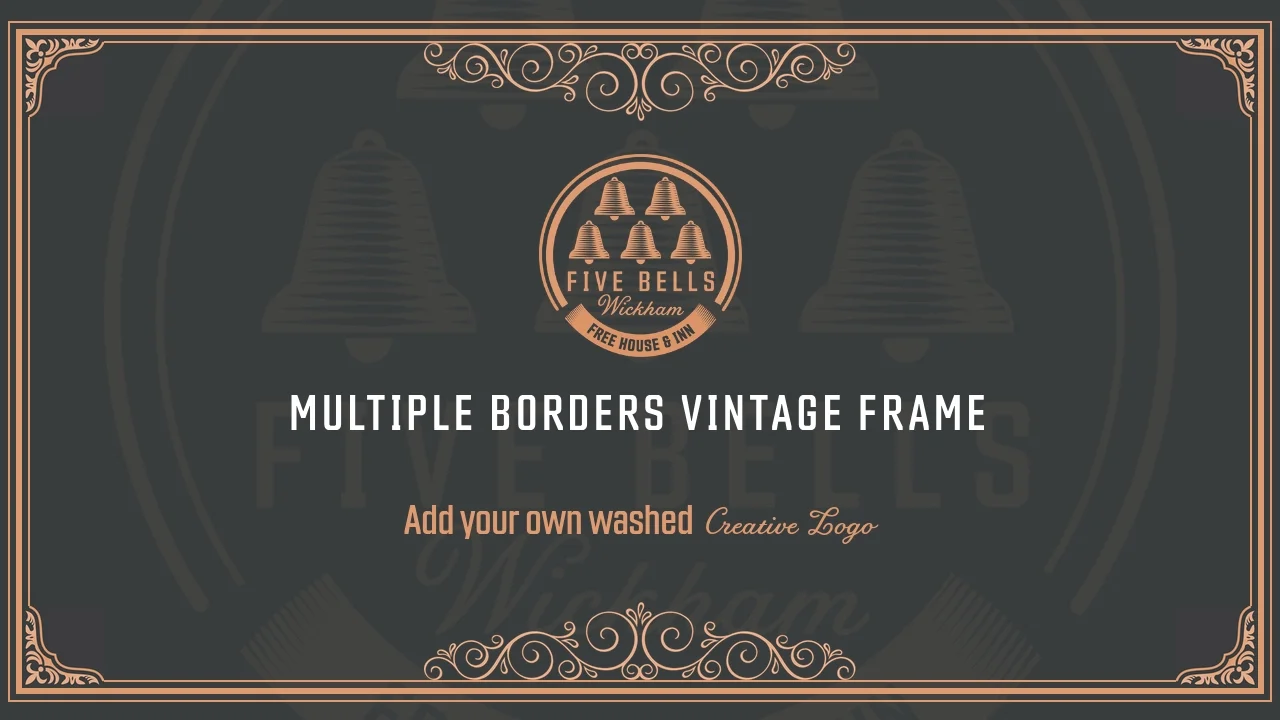 Full Screen Vintage Frame with Multiple Borders