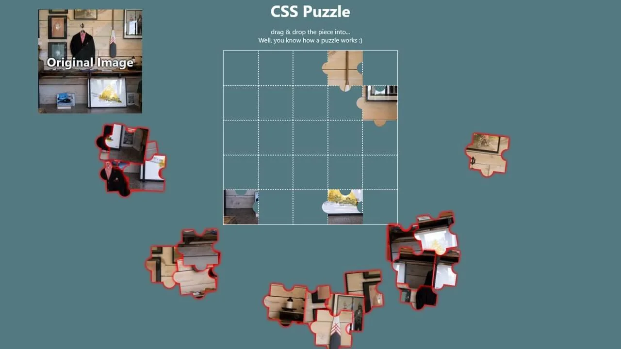 CSS Only Puzzle Game