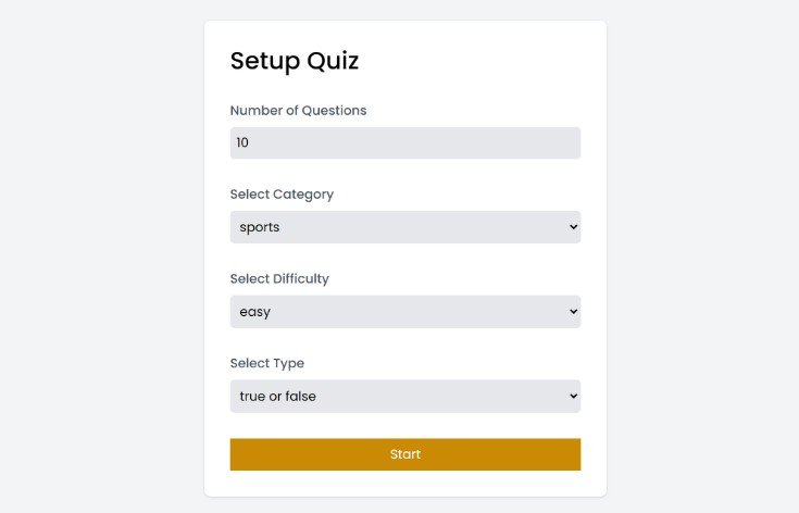 A Quiz Application Built With React and Tailwind CSS