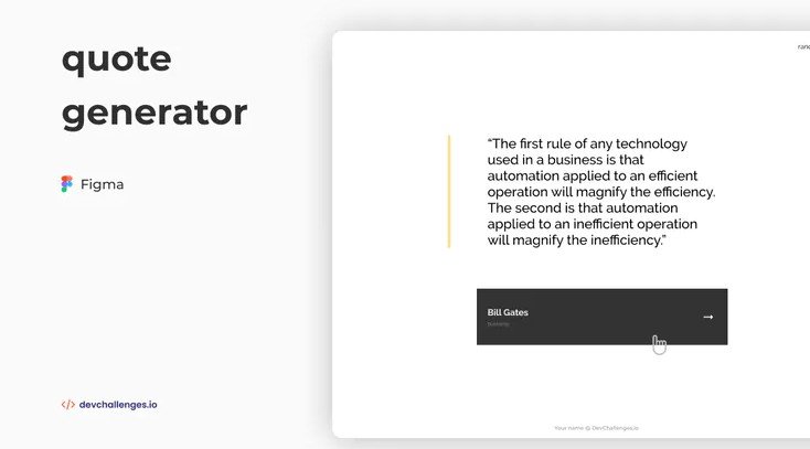 A Quote Generator Built Using ReactJS And Tailwind CSS