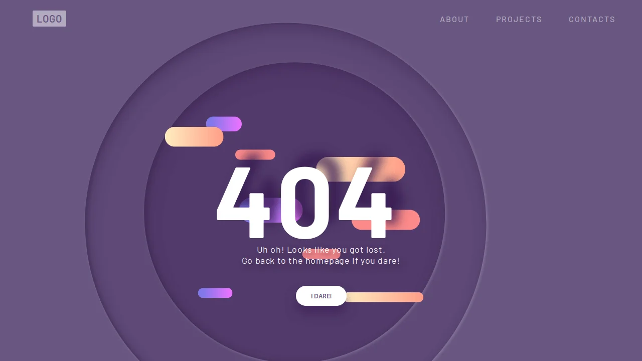 404 Page UI