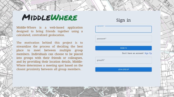 A React app that will help a group of people find a location to meet in the middle