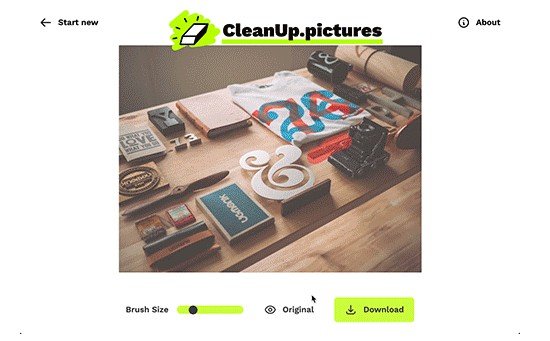A React App To Quickly Cleanup Or Remove Objects In Any Image