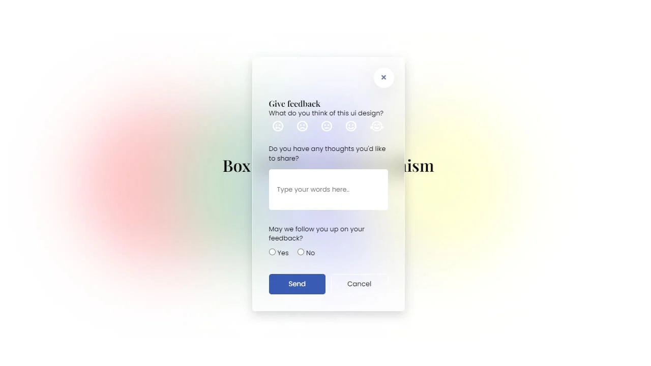 Feedback Modal Design
