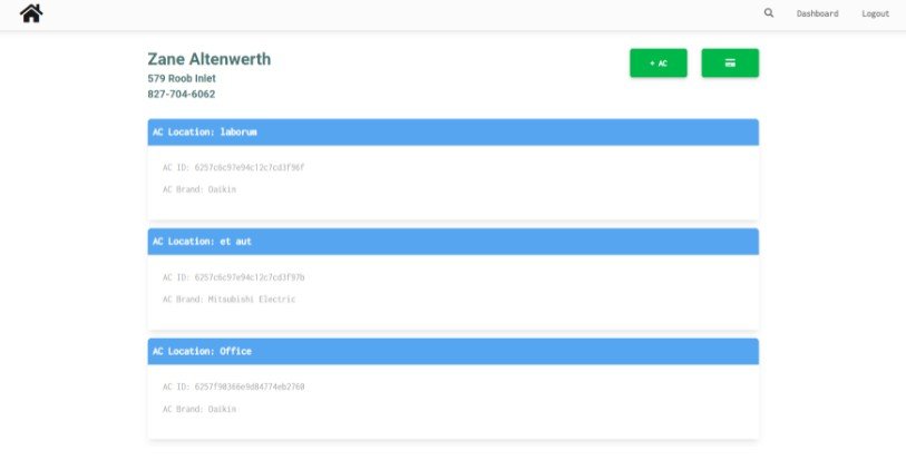 A react application for use in recording the details and maintenance history