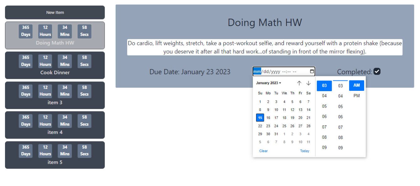 A React application that create and manage events and tasks in an easy and efficient way