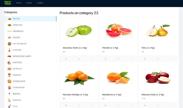 A React application that uses the Rest API provided by Woocommerce to display categories