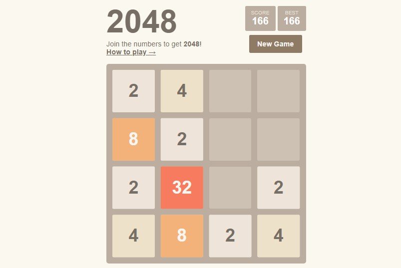 2048 Game Built Using React.js