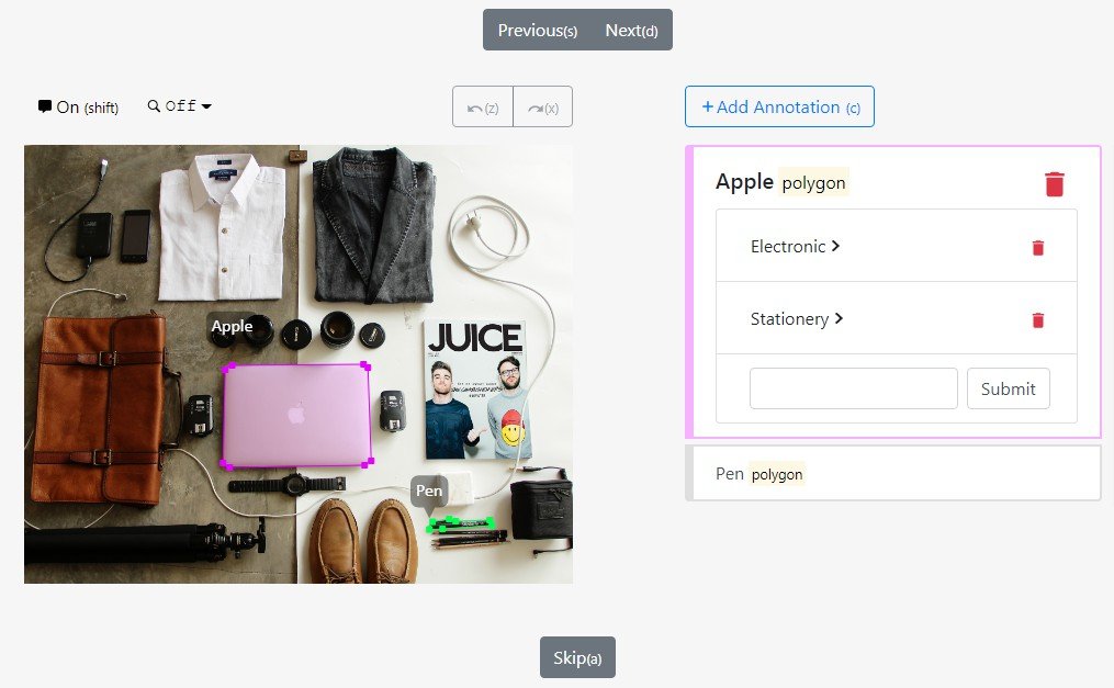 A react based video & image annotating tool