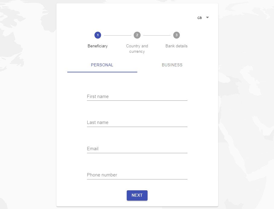 A React component for collecting valid bank details in any country and currency