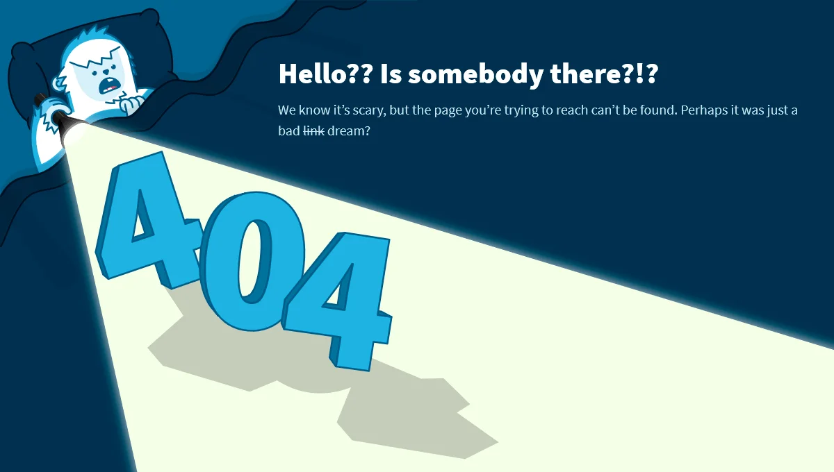Yeti 404 Page