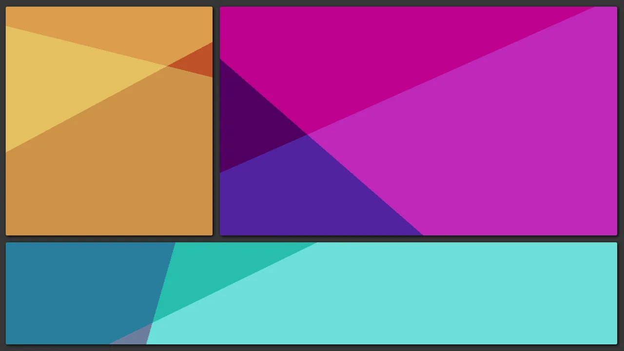 conic-gradient() panels