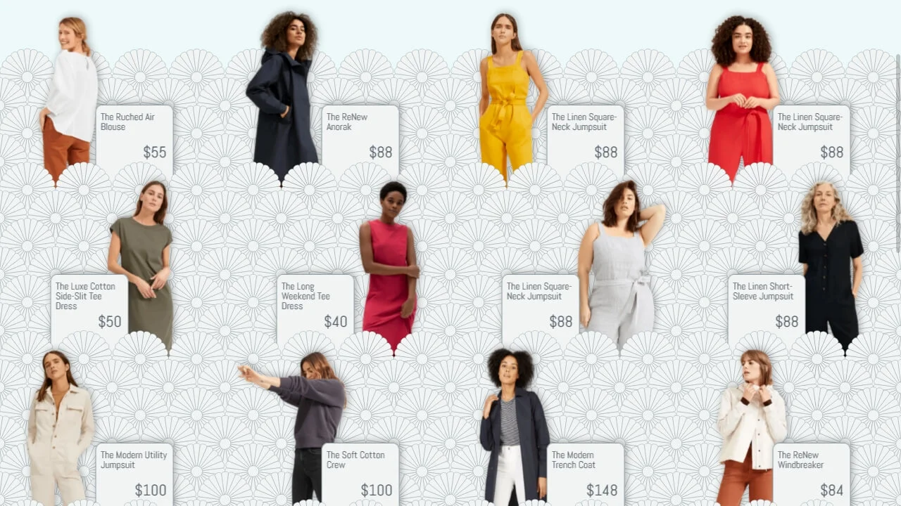 Responsive Product Grid with Layered Background