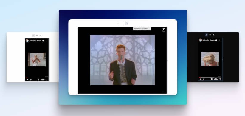 A React component to view iframe content in a responsive, resizable container