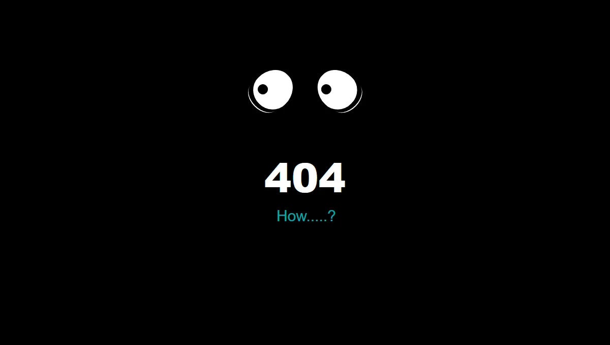 404 Error Page