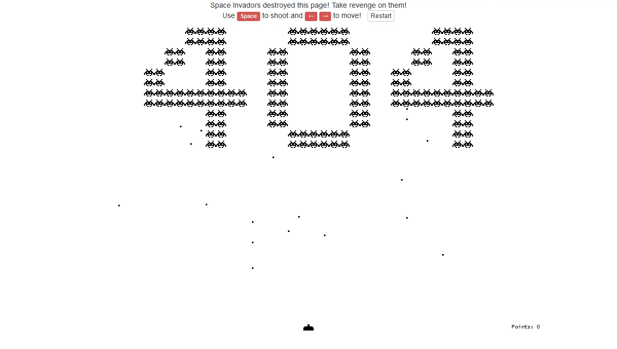 Space Invaders Game (404)