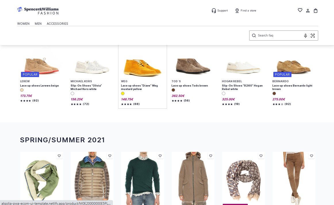 A React/Next.js based template for an ecommerce application