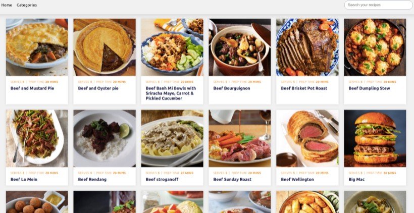 A React & Redux web app based on a catalog of recipes