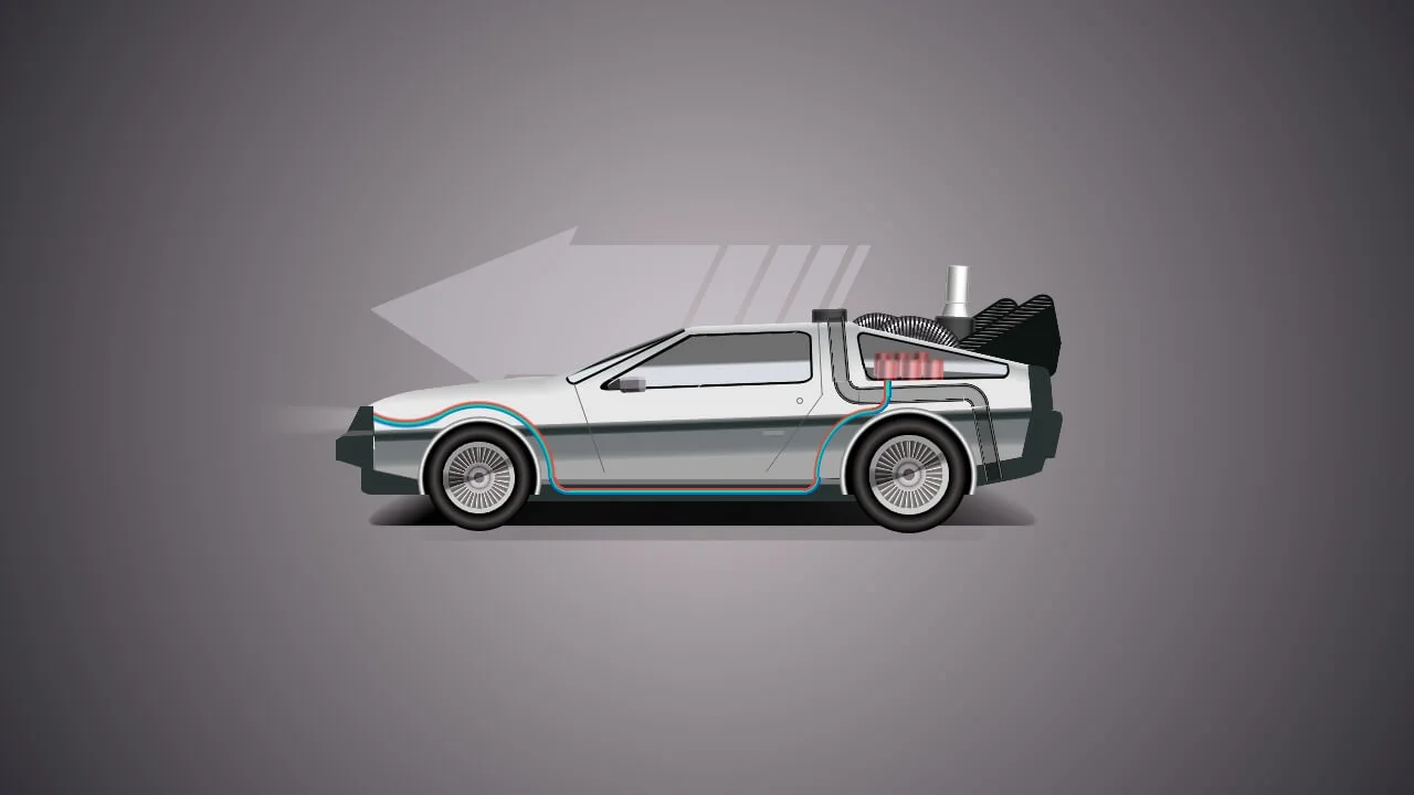 DeLorean (CSS Art)