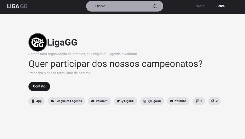 A react web application made for LigaGG